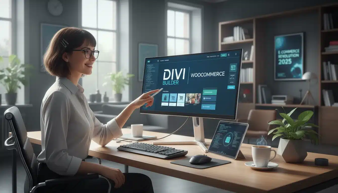 e commerce divi woocommerce